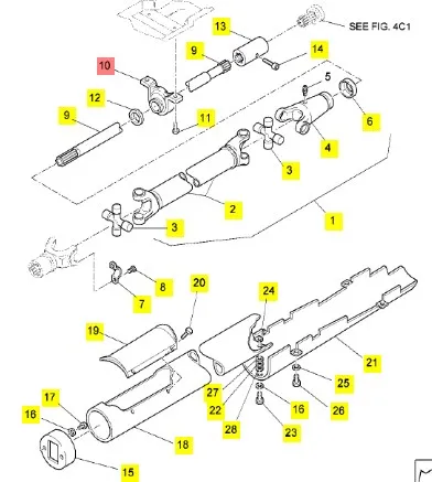 9845292 - Подшипник подвесн. вала привода моста передн., тракторы Buhler